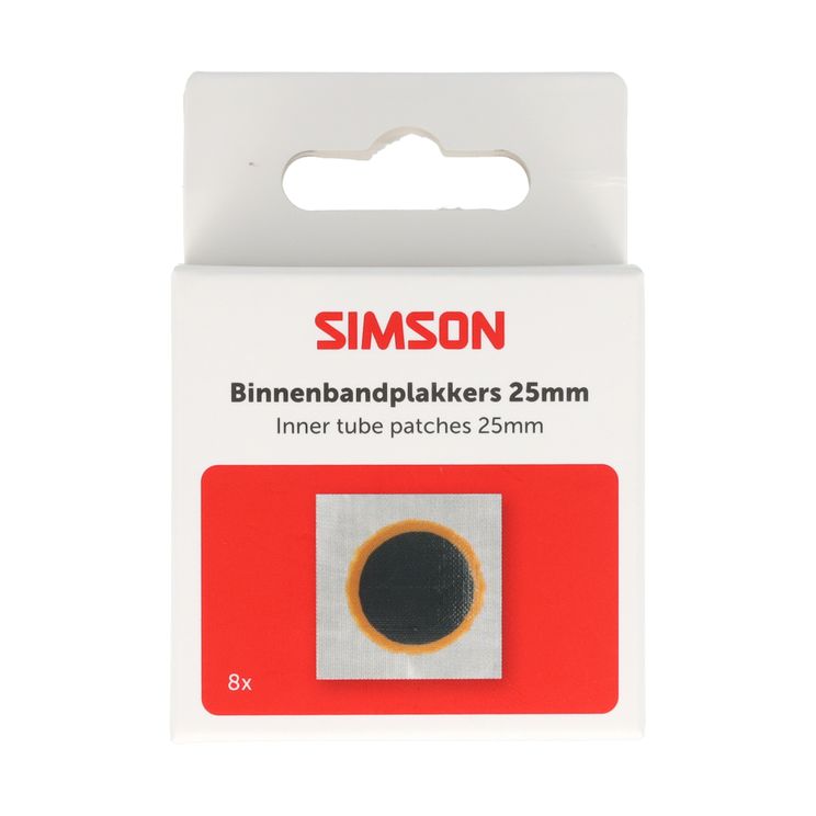 Simson binnenbandpleisters 25mm 8st