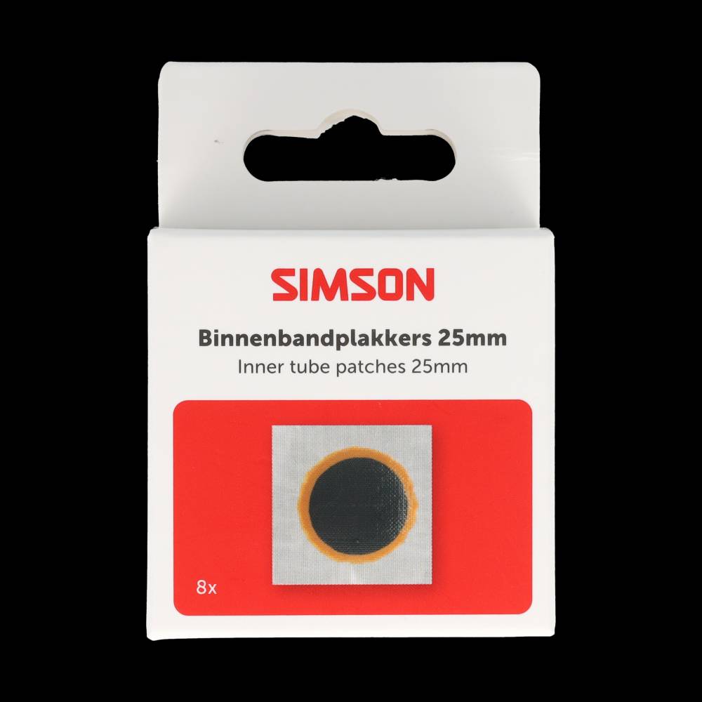 Simson binnenbandpleisters 25mm 8st
