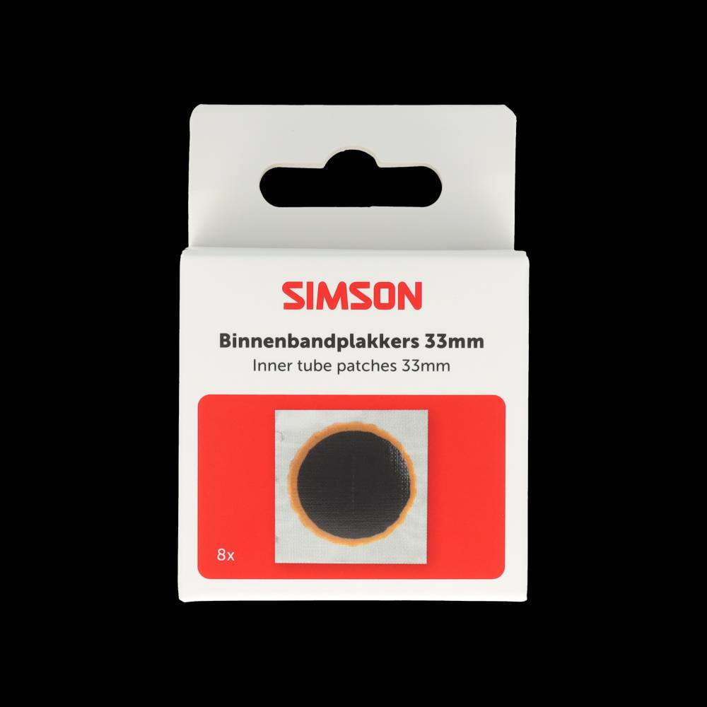 Simson binnenbandpleisters 33mm 8st
