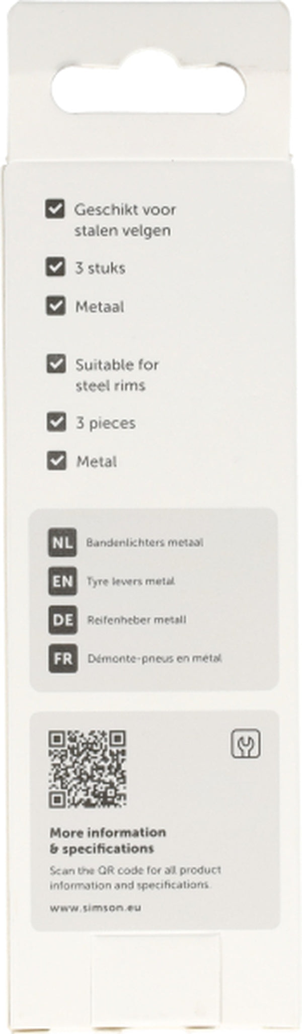Simson bandafnemers metaal