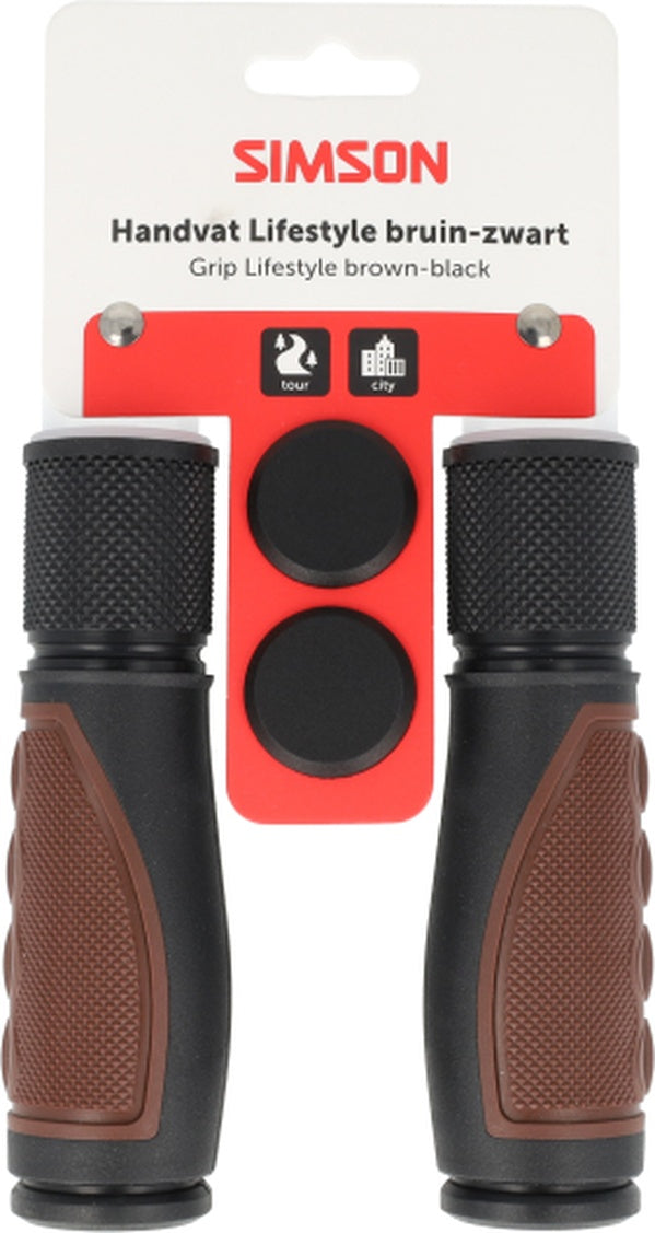 Simson handvatten lifestyle donkerbruin-zwart
