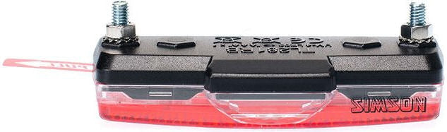 achterlicht Blok led batterij bagagedrager rood