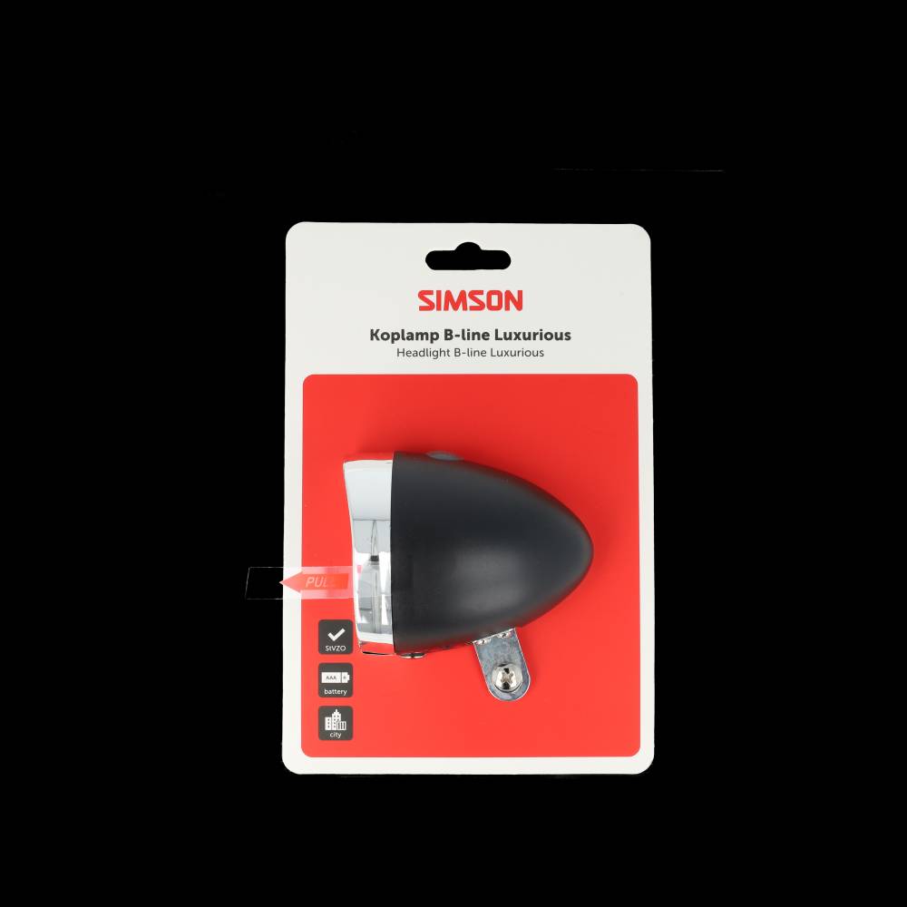 Simson batterij koplamp classic luxurious