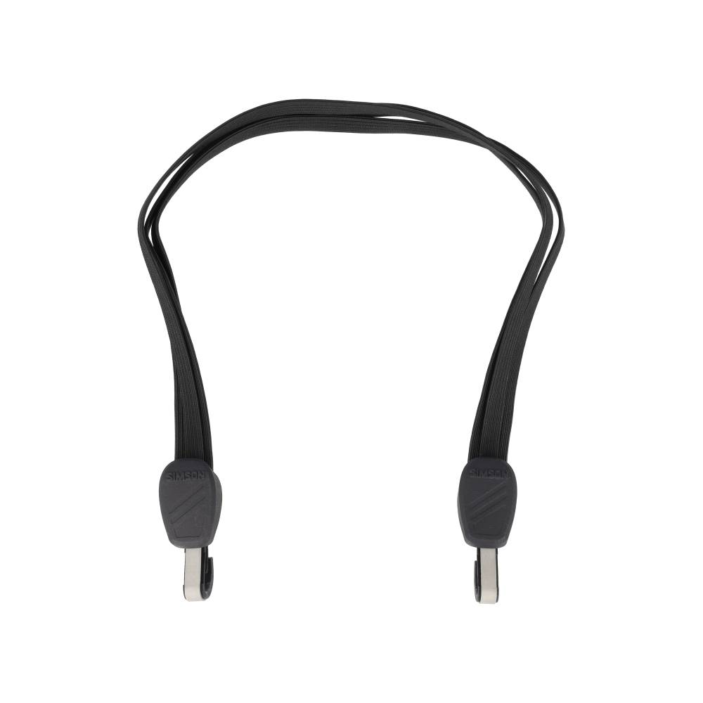Simson snelbinder 60cm zwart karabijnhaak