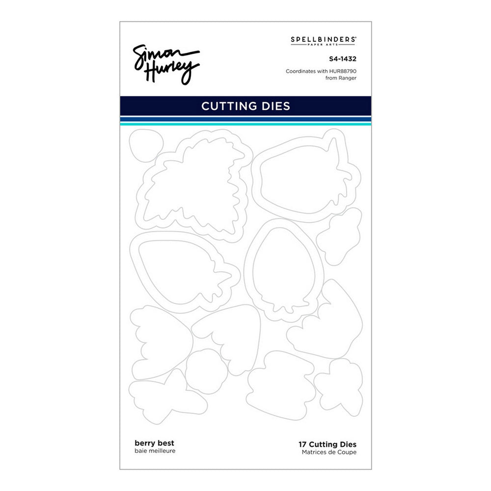 Ranger ink ranger • simon hurley create. die collection spellbinders paper arts berry best etched dies