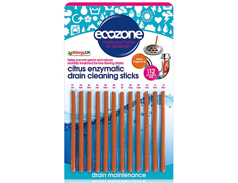 Ecozone afvoer ontstopper sticks - citrus - 12 st.