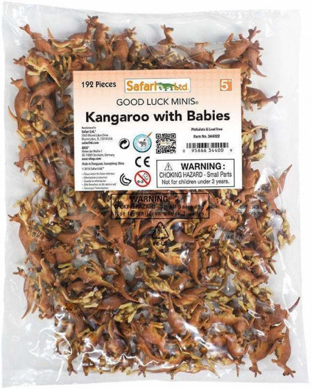 Kangoeroes speelset 2,5 cm bruin 192-delig