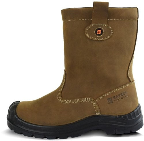 Safeet lucca werklaars gevoerd s3 | bruin | maat 41 - 8719388022307