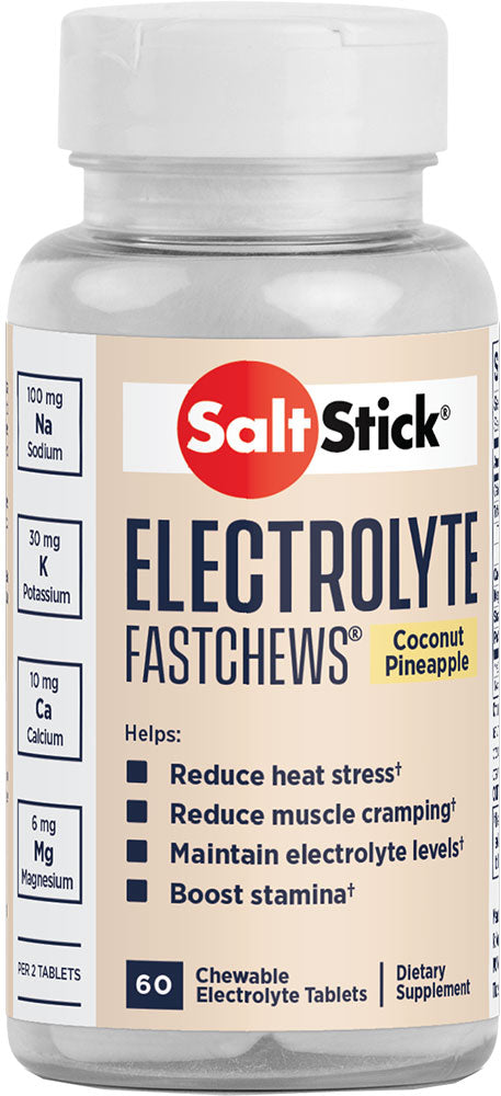Saltstick fastchews electrolytes chewable tablets 60 pcs. | green apple