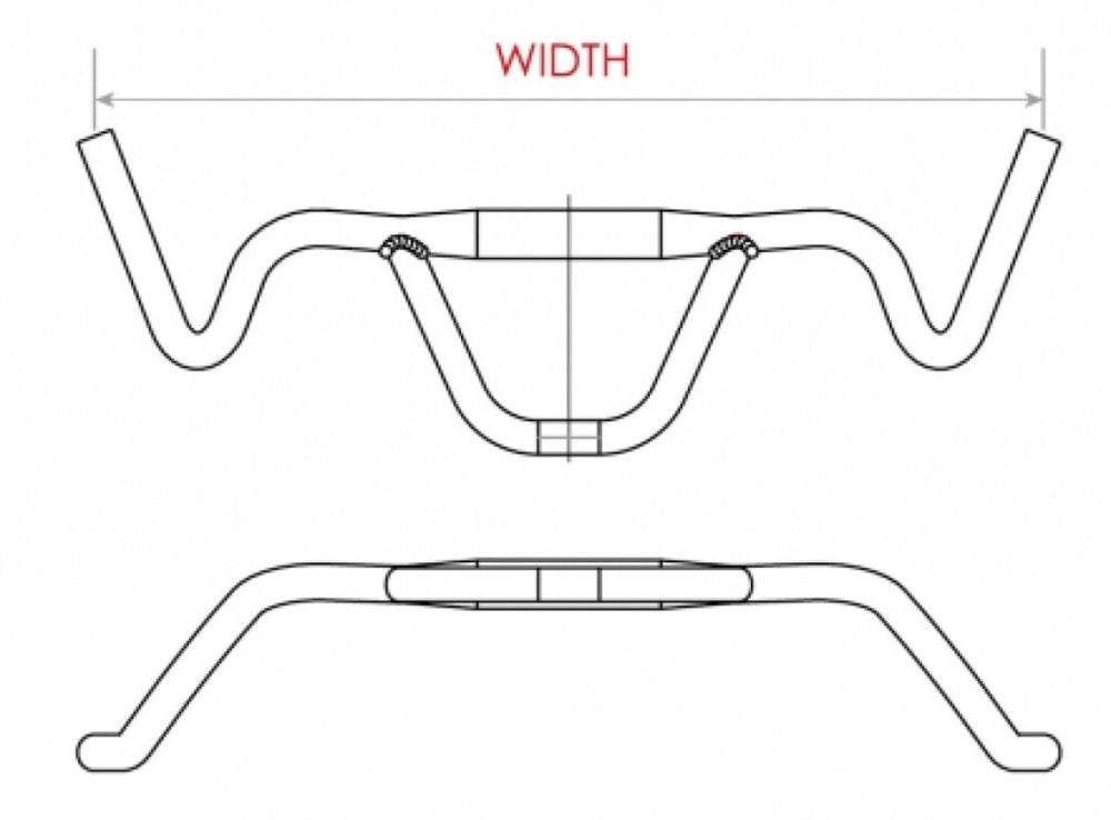Satori stuur mtb firebird ø31.8mm 440mm - mat zwart