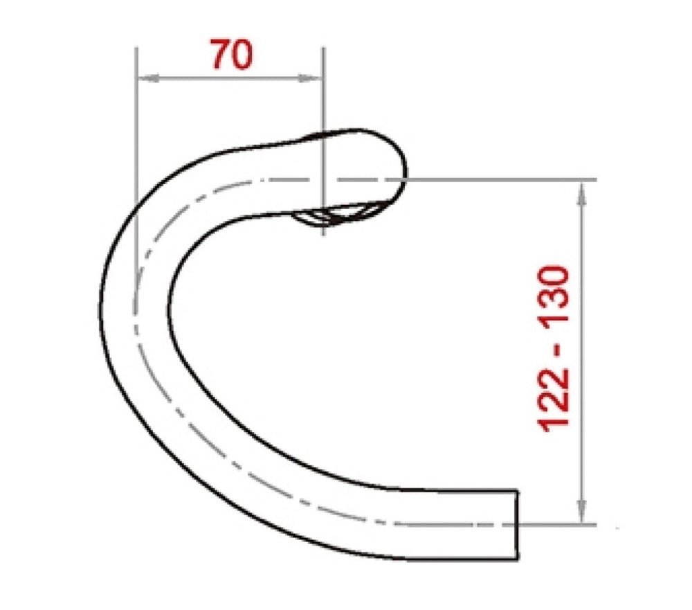 Satori Stuur X-Race Aero ø31,8mm B=420mm mat zwart