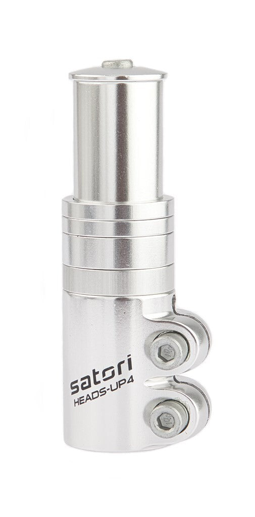Adaptateur de potence Ahead Satori Up-4 avec entretoises - argent