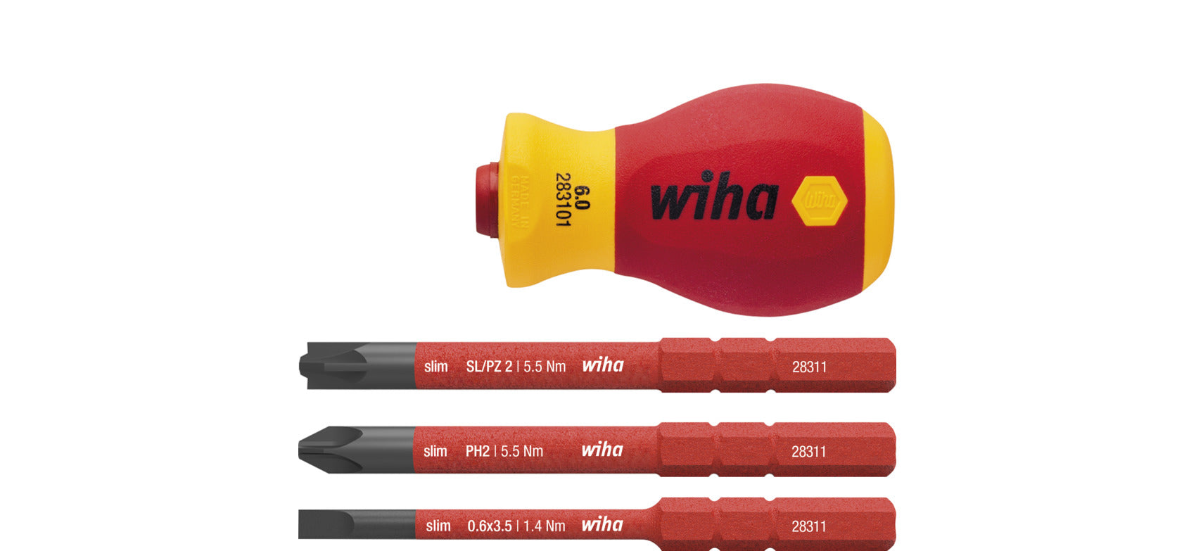 Wiha Wiha Schroevendraaier met bithouderset elektrisch slimVar