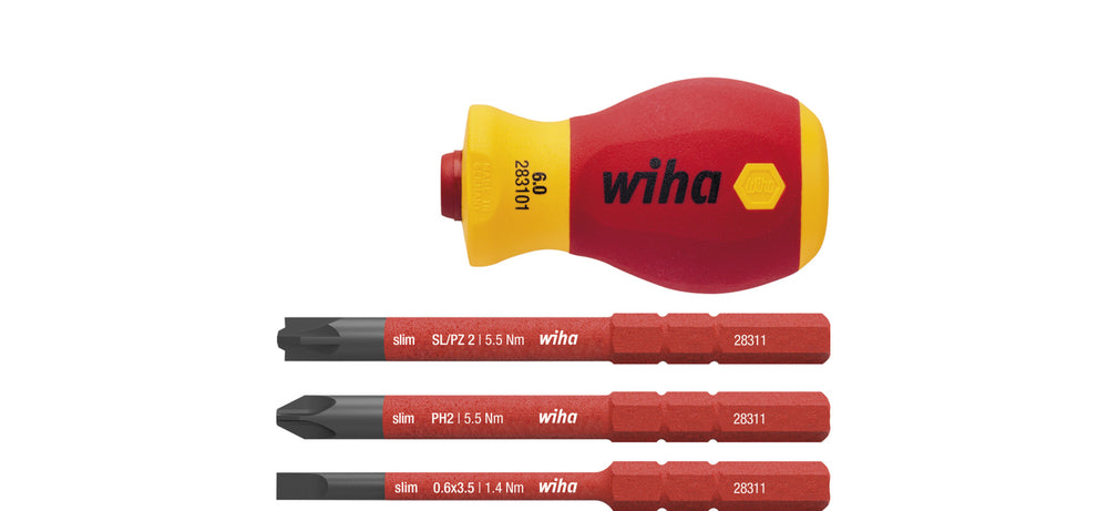 Wiha Wiha Schroevendraaier met bithouderset elektrisch slimVar