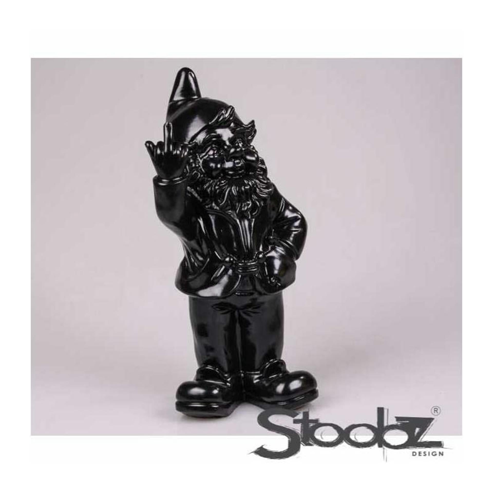Stoobz design stoobz kabouter f*ck you zwart 20cm