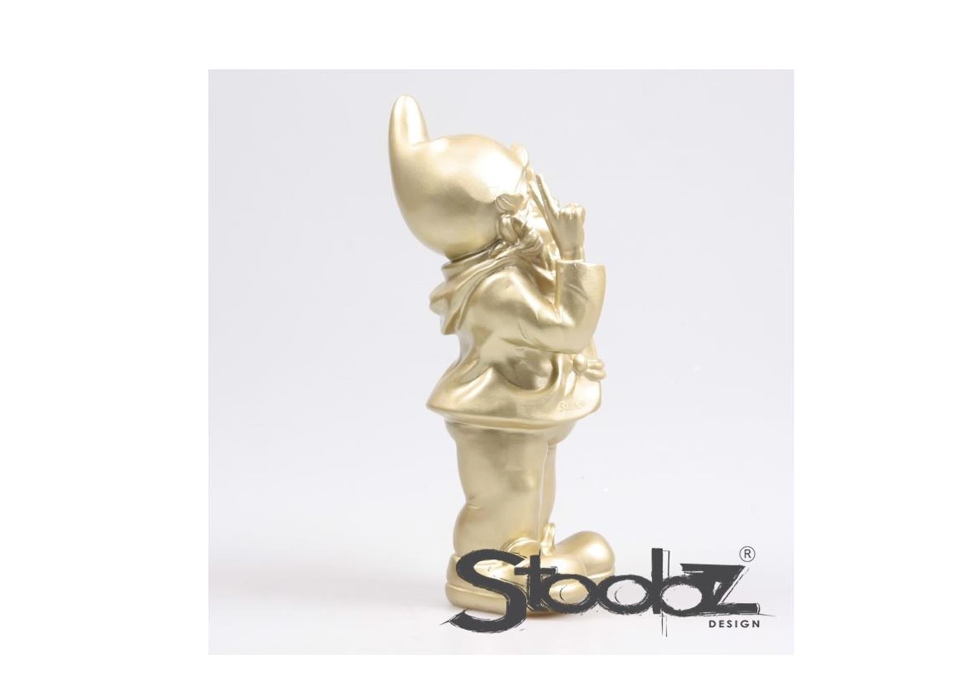 Stoobz design stoobz kabouter peace goud 13x11x31cm