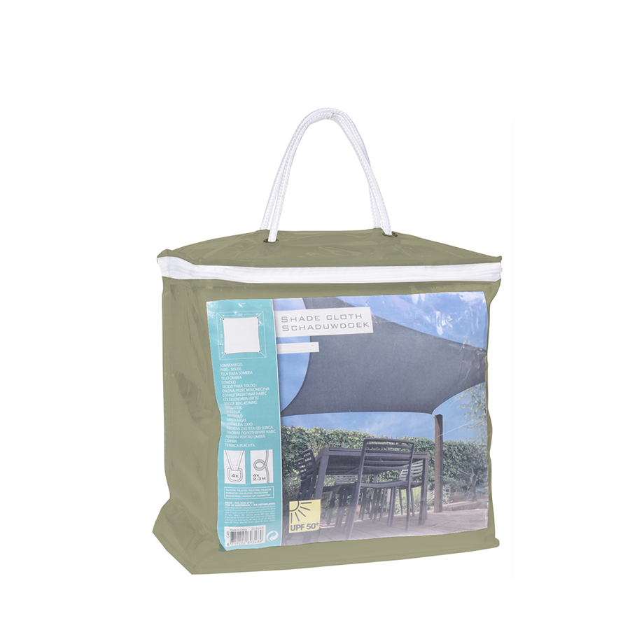 Progarden schaduwdoek vierkant 3x3 m groen