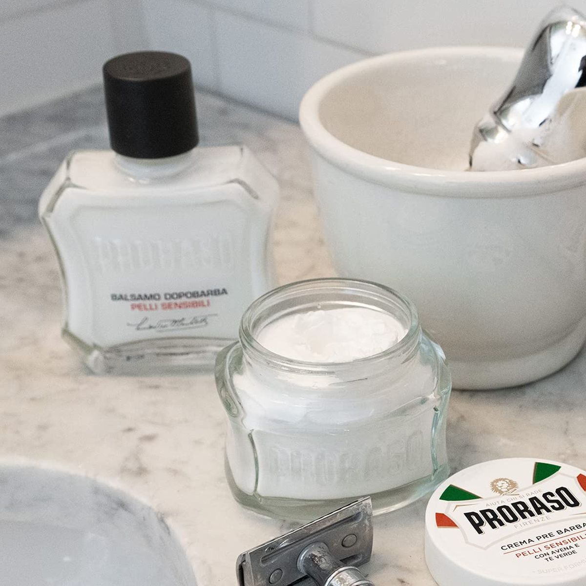 Proraso aftershavebalsem vloeibare groene thee 100ml