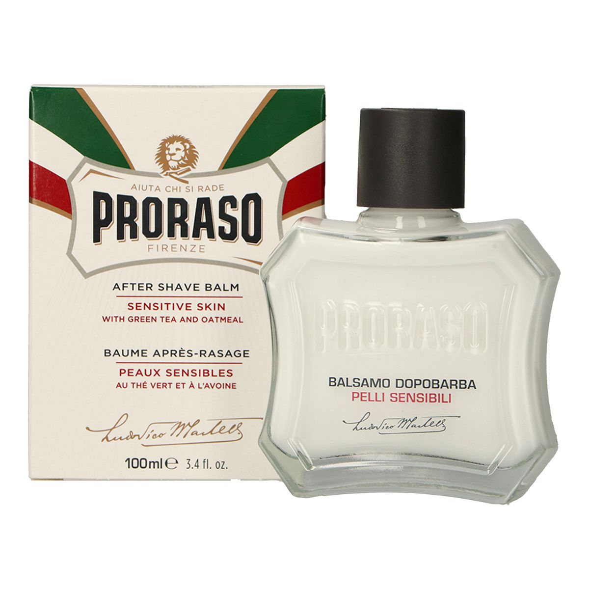 Proraso aftershavebalsem vloeibare groene thee 100ml