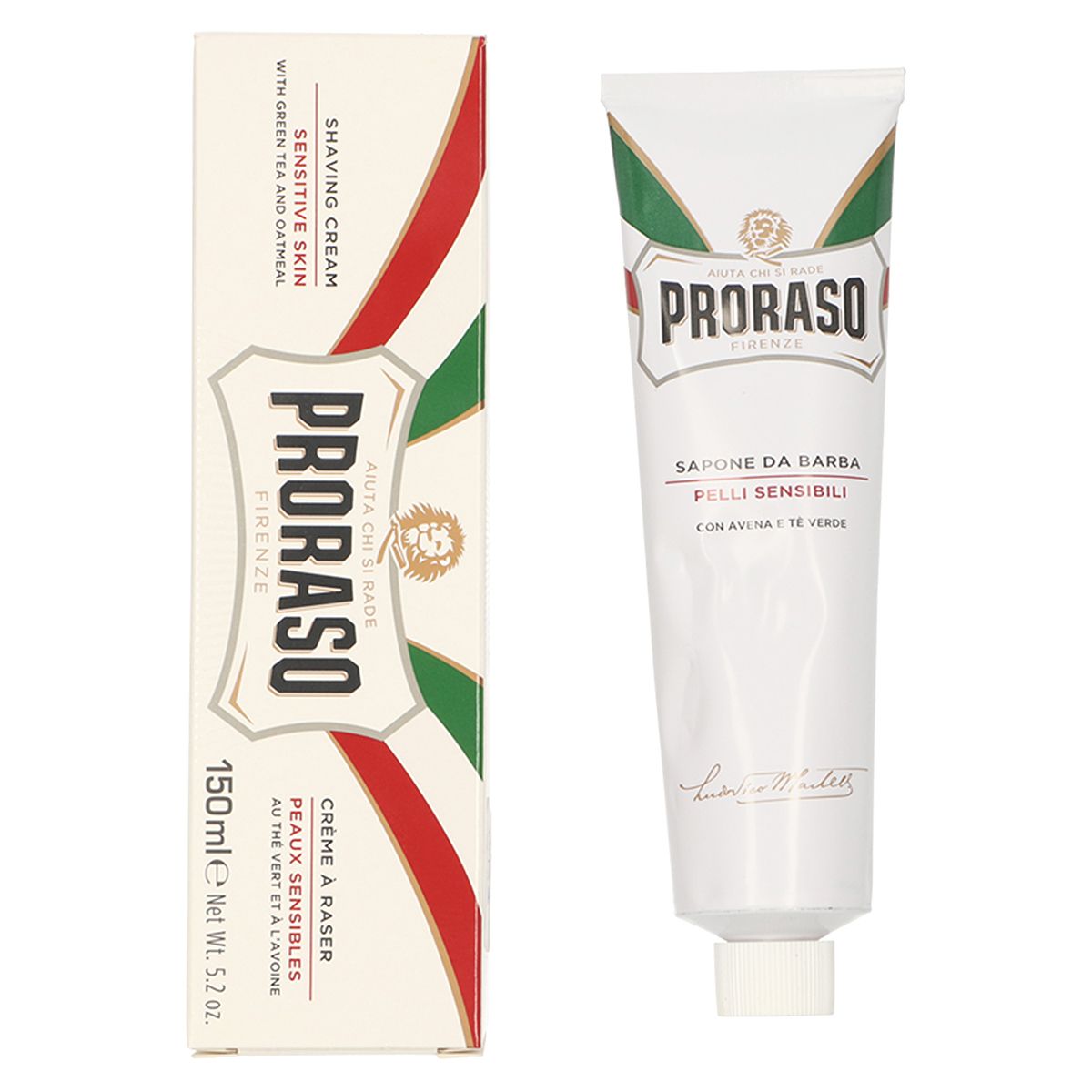 Proraso scheercrème groene thee tube 150ml
