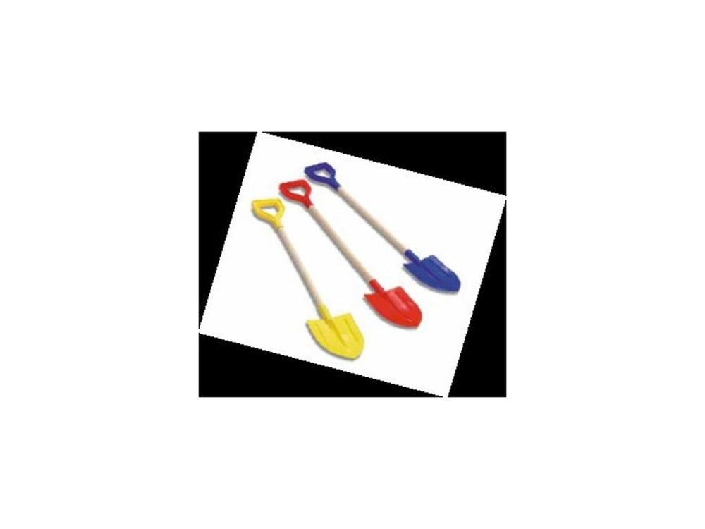 Adriatic schep plastic met houten steel 73cm