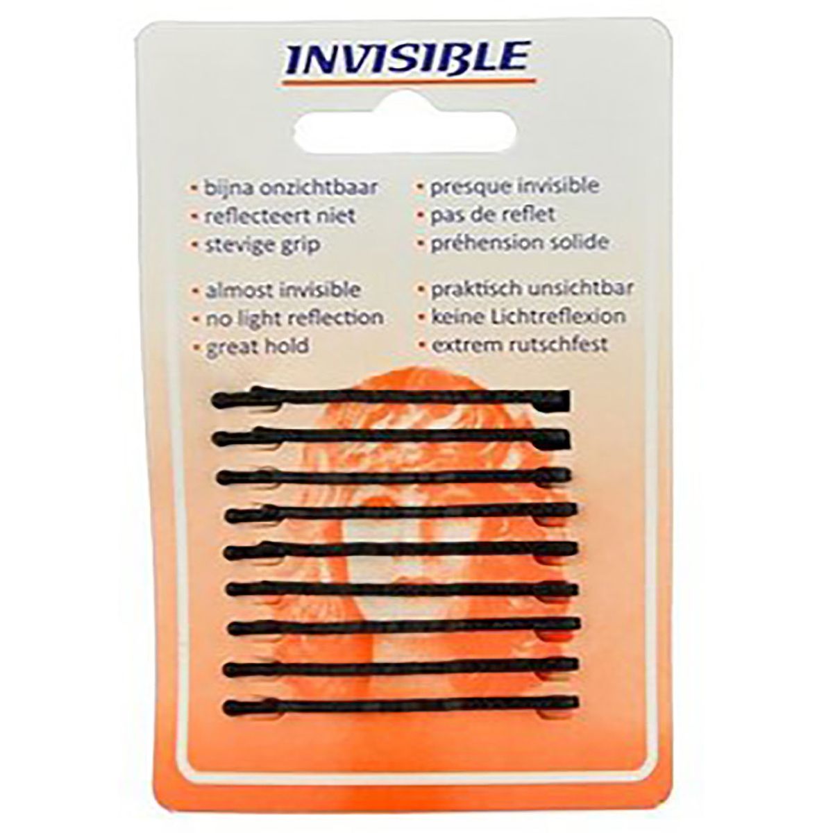 Onzichtbare schuifjes newey kaartje zwart kort