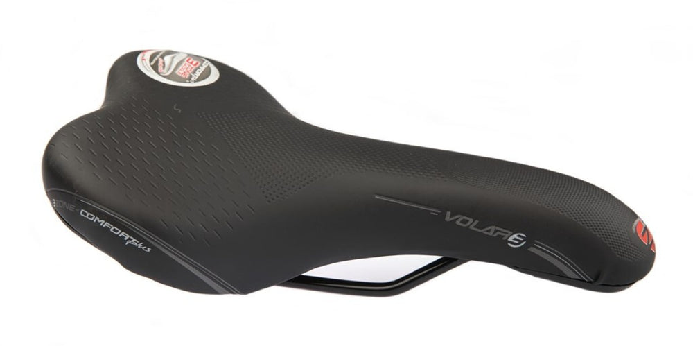 Zadel Selle Bassano Volare hybride unisex 280 x 150 zwart