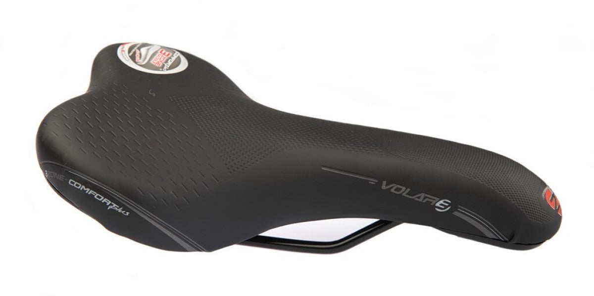 Zadel Selle Bassano Volare hybride unisex 280 x 150 zwart