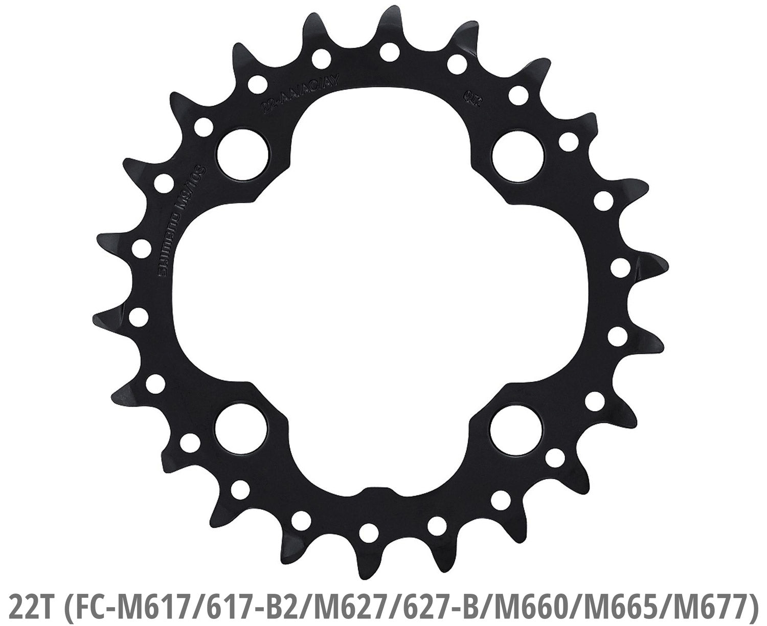 Shimano kettingblad Deore 10V 36T Y1RP98070 M617 zwart