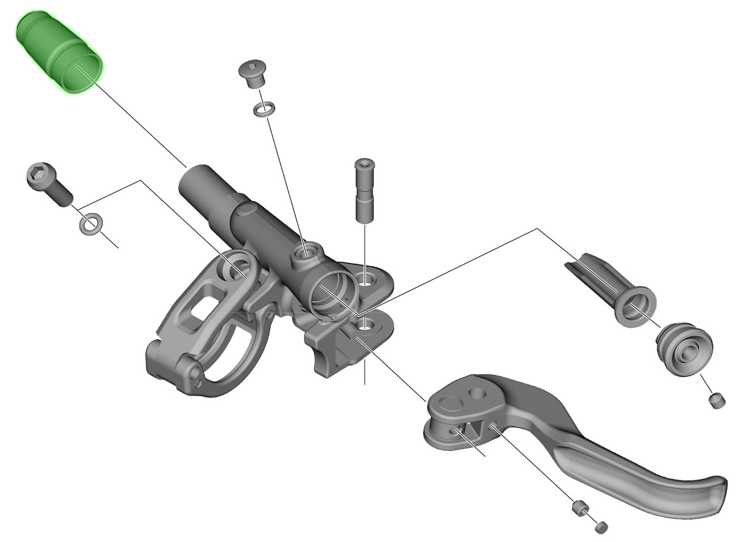 Shimano hose cover for bl-m9100 9120 8100 7100