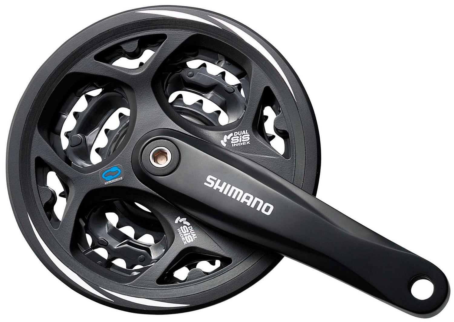 Pédalier 7 8 Vitesses Shimano Altus FC-CM311 48 38 28T Avec Plateau - Noir
