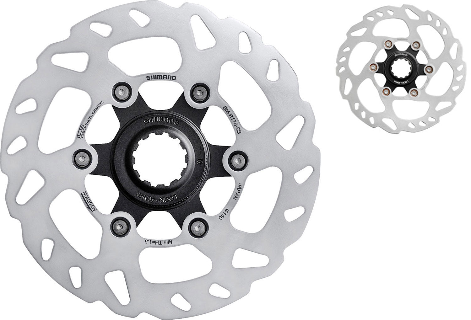 Shimano remschijf 140mm sm-rt70 ice-tech centerlock