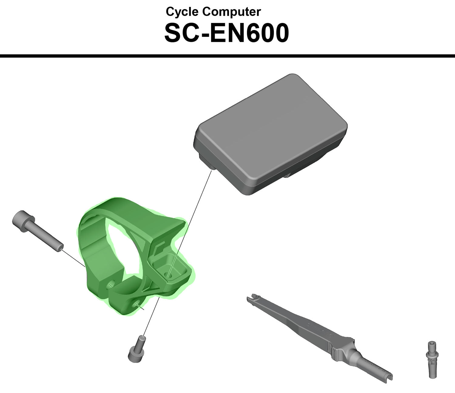 Shimano handlebar clamp for steps sc-en600 display | 35mm