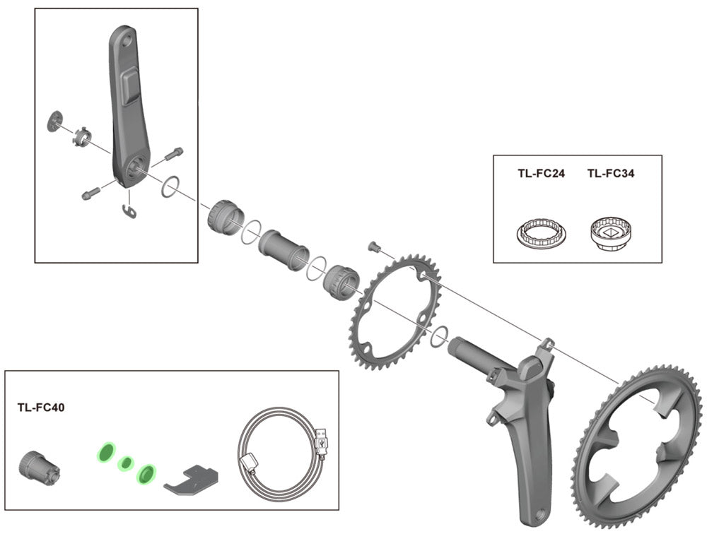 Shimano magnet set for fc-r9100-p r9200-p