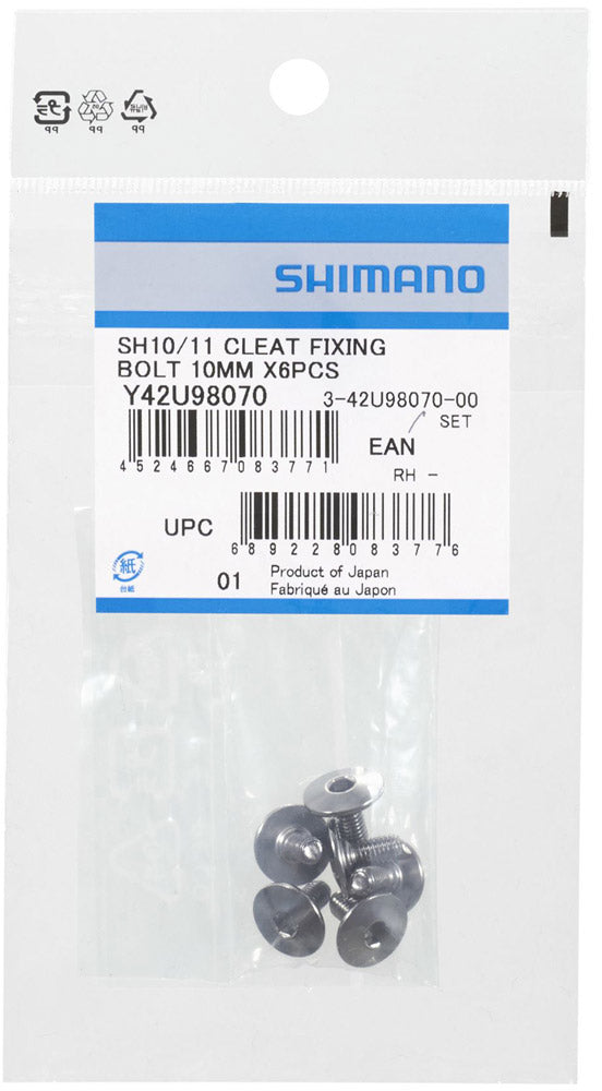 Shimano cleat fixing bolts m5 x 10mm for sm-sh10 11 12