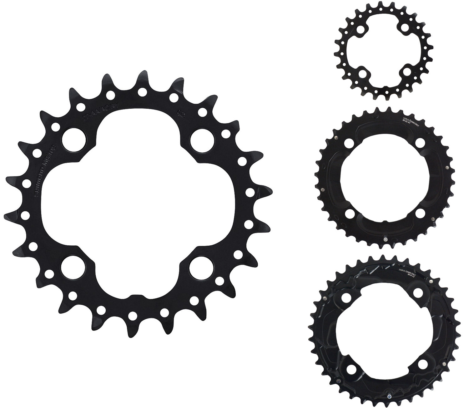 Shimano kettingblad Deore 10V 36T Y1RP98070 M617 zwart