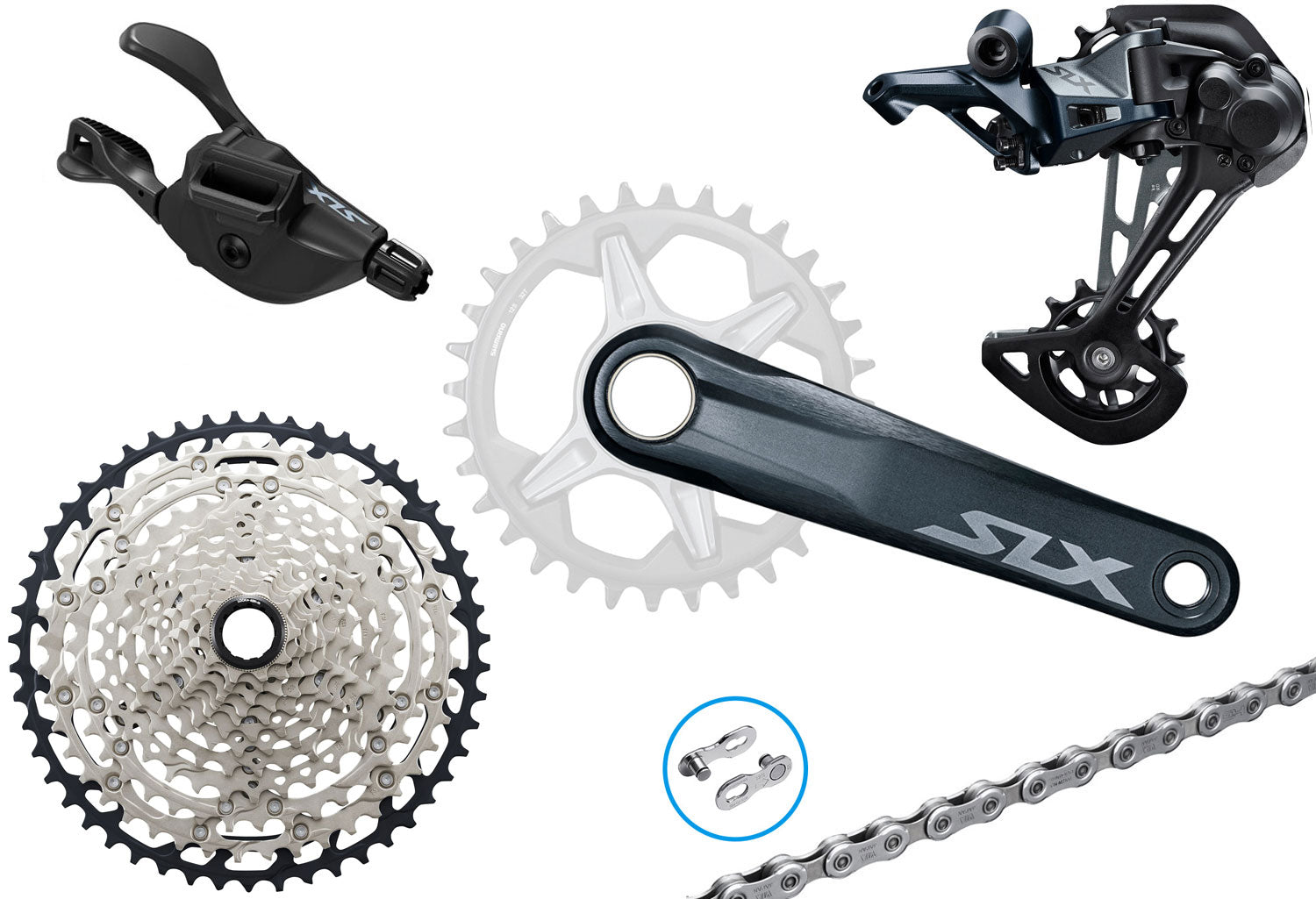 Shimano slx m7100 1x12-speed group | 175mm | 10-51 | i-spec ev