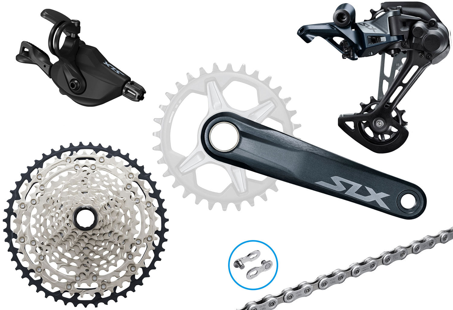 Shimano slx m7100 1x12-speed group | 165mm | 10-51 | clamp
