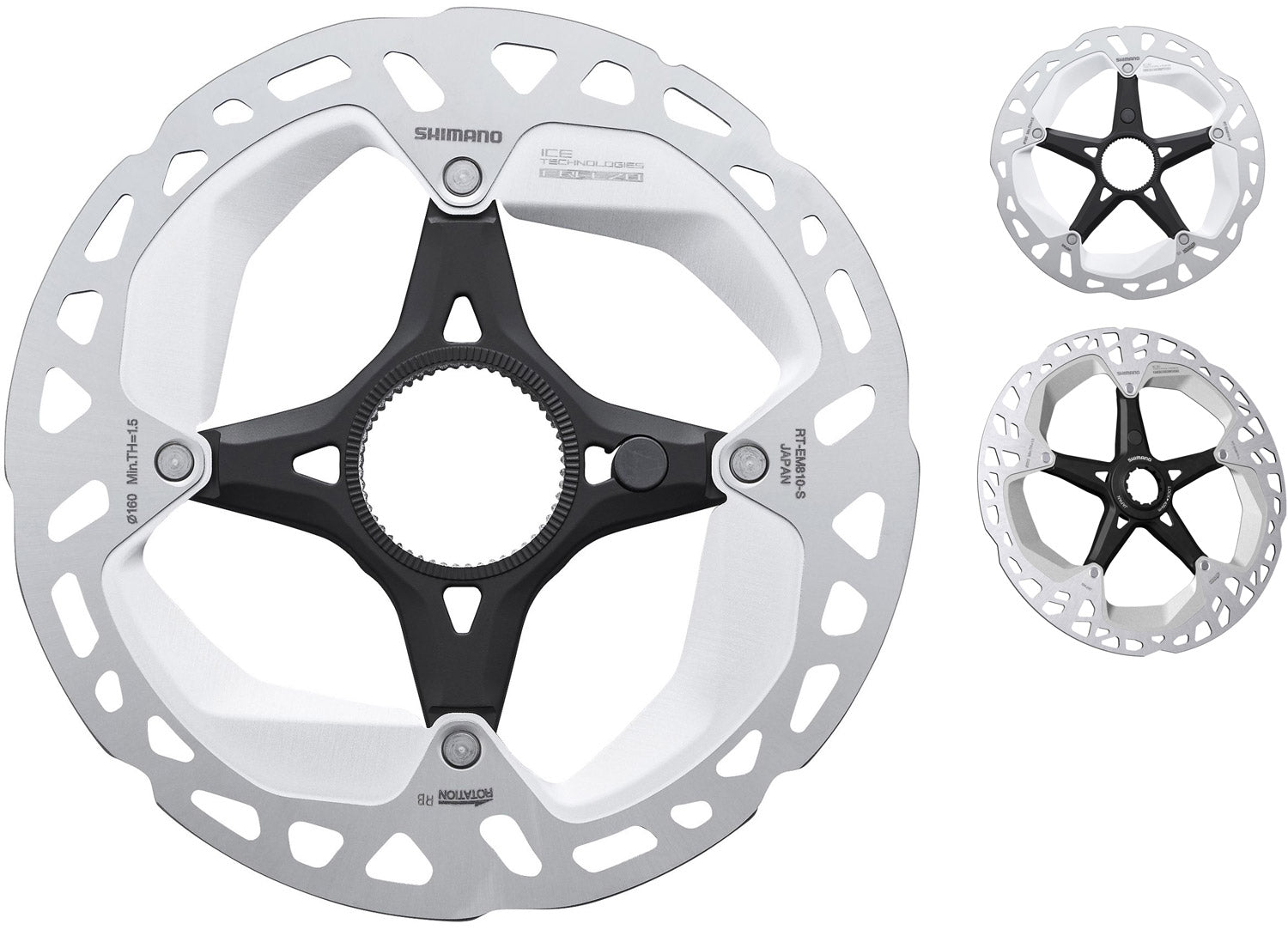 Shimano steps rt-em810 center-lock disc rotor for e-bike