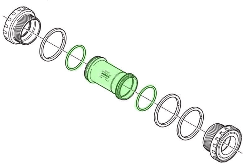 Shimano afdichthuls inclusief O-ringen voor FC-M960 beugel