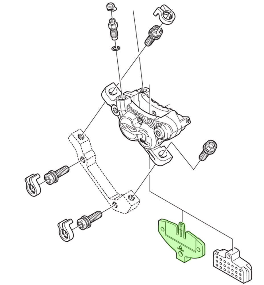 Shimano pad spacer for br-m820 br-m640 m9120