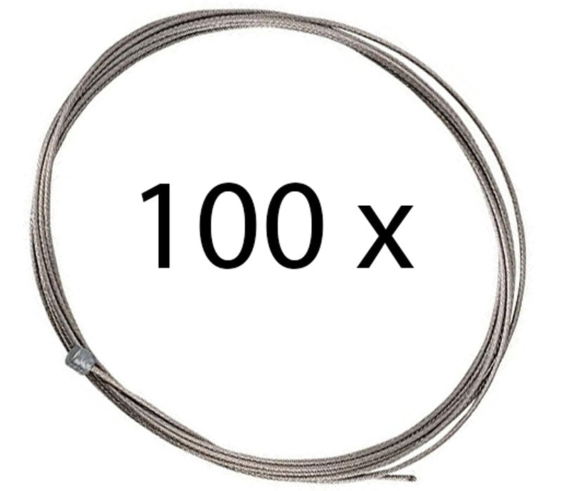 Shimano stainless steel sus shift inner cable 1.2mm x 2100mm (100 workshop pack)
