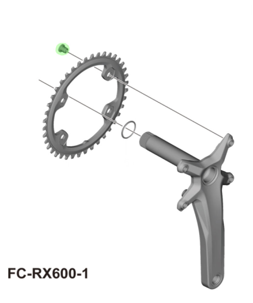 Shimano fc-rx610 rx600 u8000 m6000 m510 chainring bolts