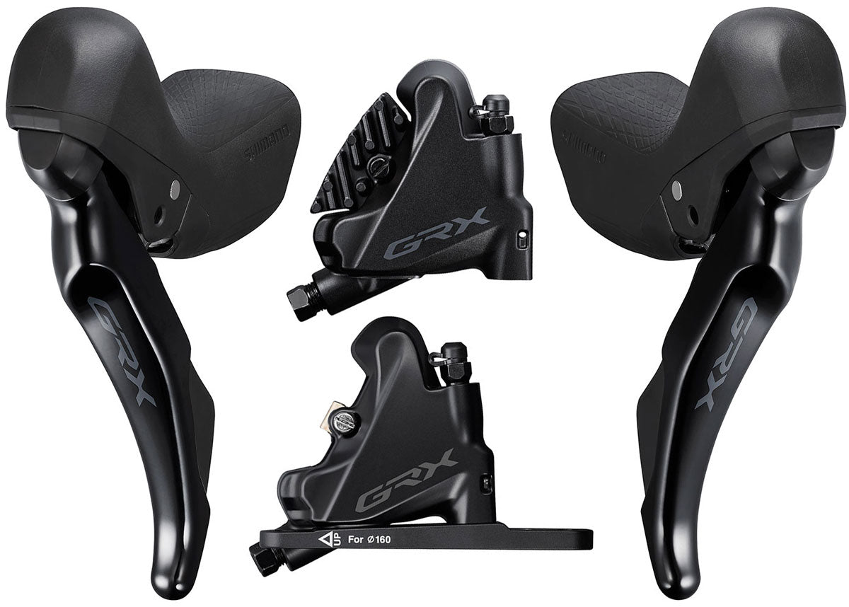 Shimano grx st-rx400+br-rx400 2x10-speed disc brake set