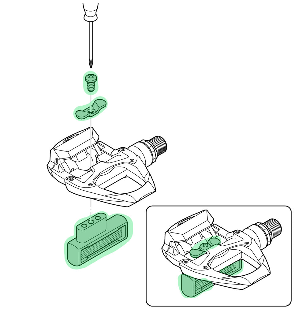 Shimano sm-pd63 reflector set