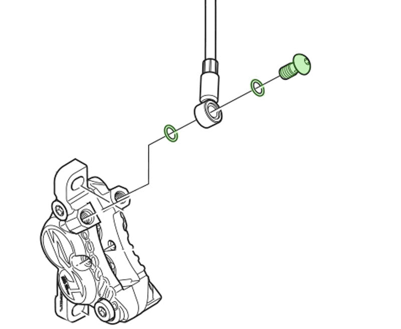 Shimano schijfremboutje banjo sm-bh60 y8h098010