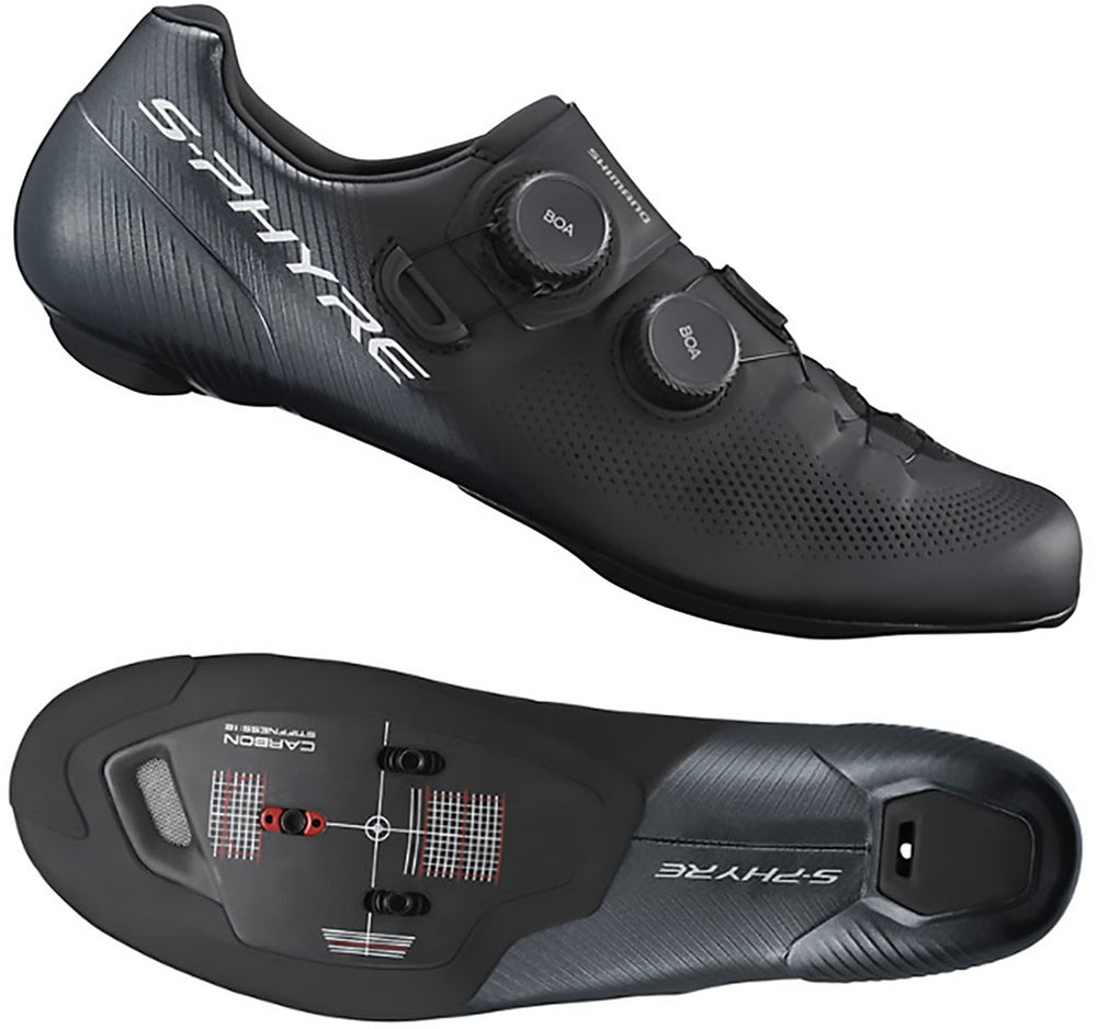 Shimano sh-rc903 s-phyre black - road bike shoes wide | 47