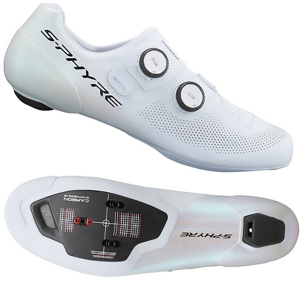 Shimano sh-rc903 s-phyre white - road bike shoes wide | 42