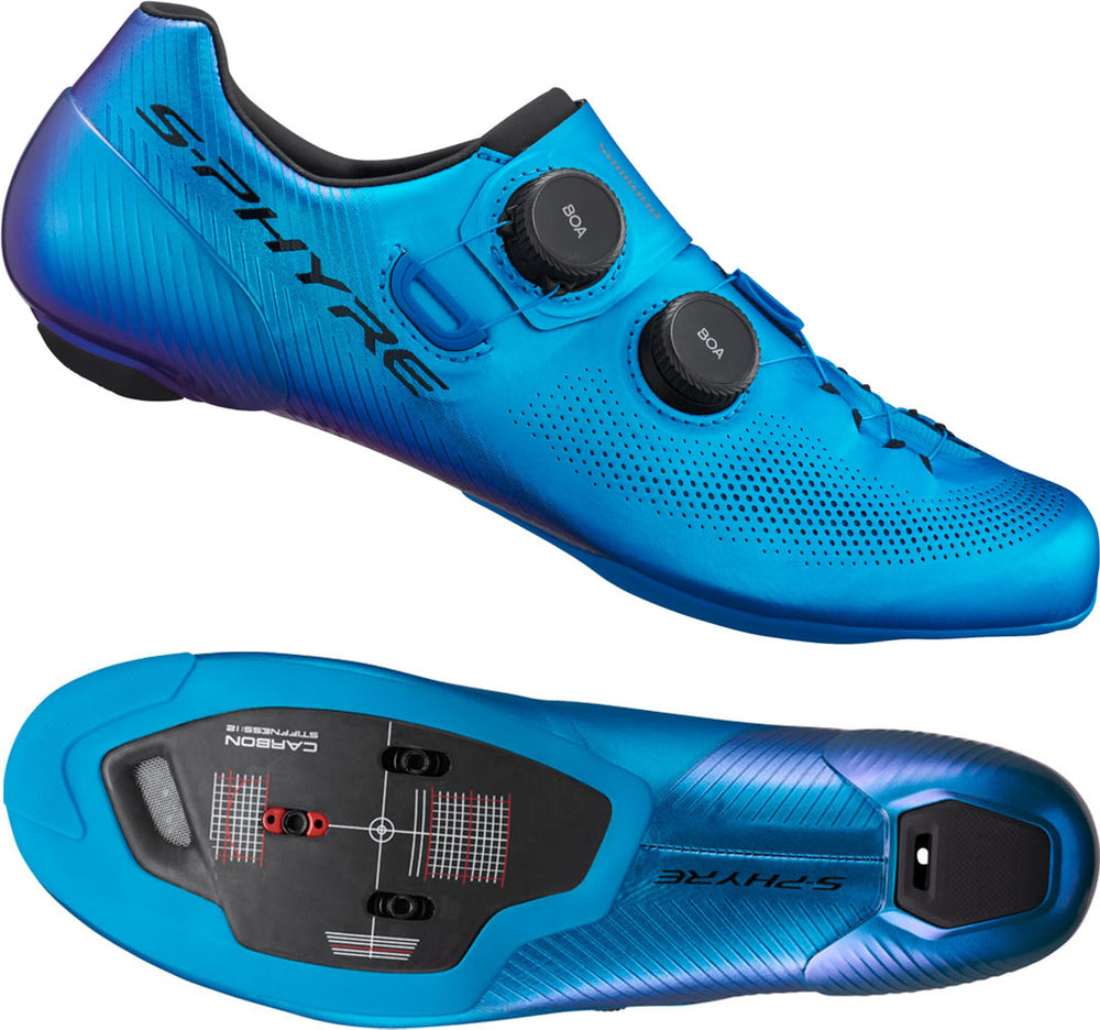 Shimano sh-rc903 s-phyre blue - road bike shoes | 46