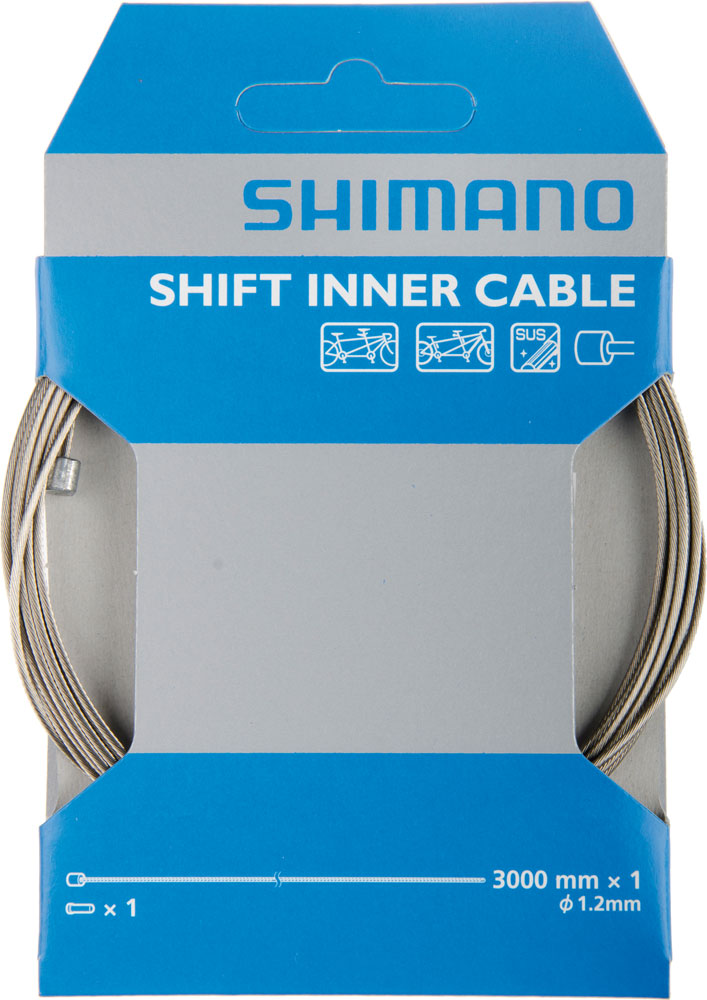 Shimano tandem stainless steel sus shift inner cable 1.2mm x 3000mm